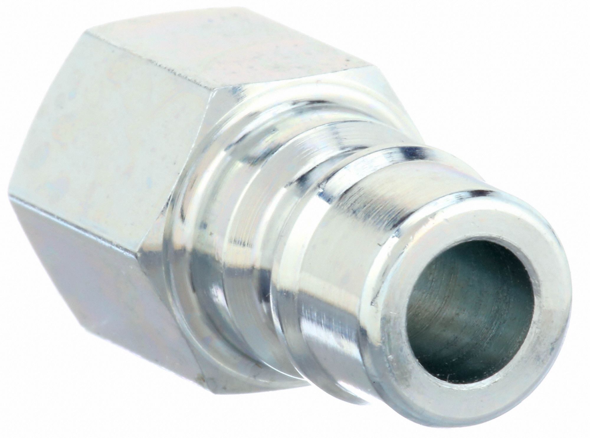 HYDRAULIC QUICK CONNECT HOSE COUPLING, ¼ IN COUPLING SIZE, STEEL, ⅛
