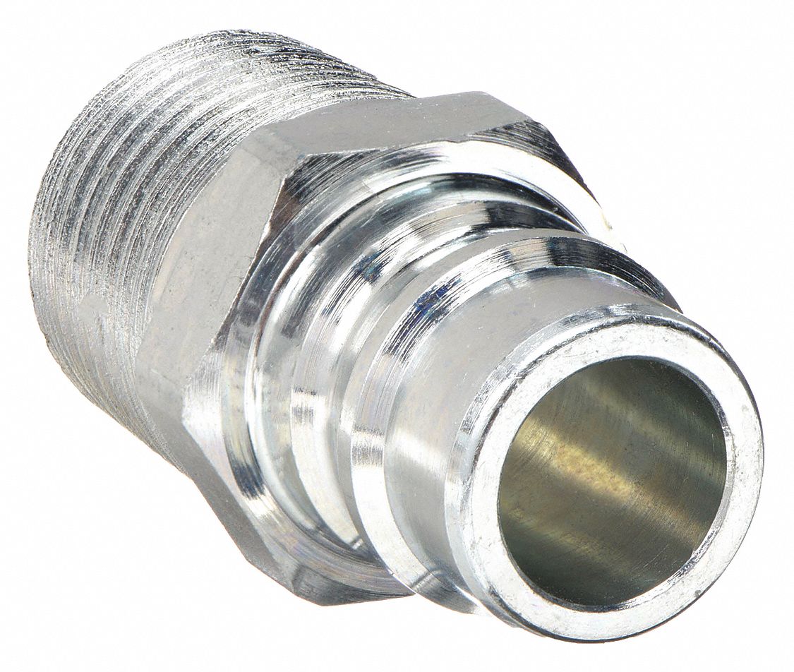HYDRAULIC QUICK CONNECT HOSE COUPLING, ½ IN COUPLING SIZE, STEEL, 53 LPM MAX. FLOW RATE