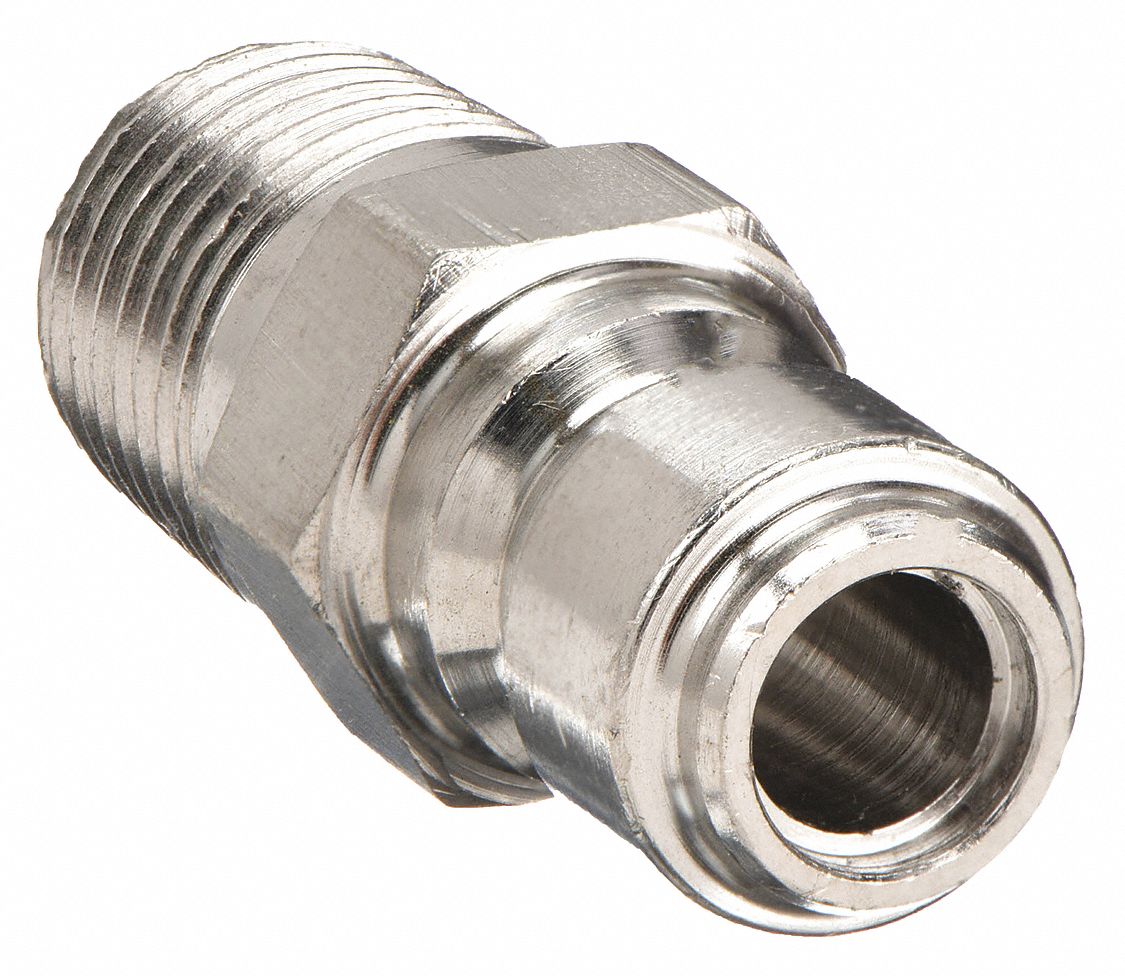 SNAP-TITE, 1/4 in Coupling Size, 316 Stainless Steel, Hydraulic Quick ...