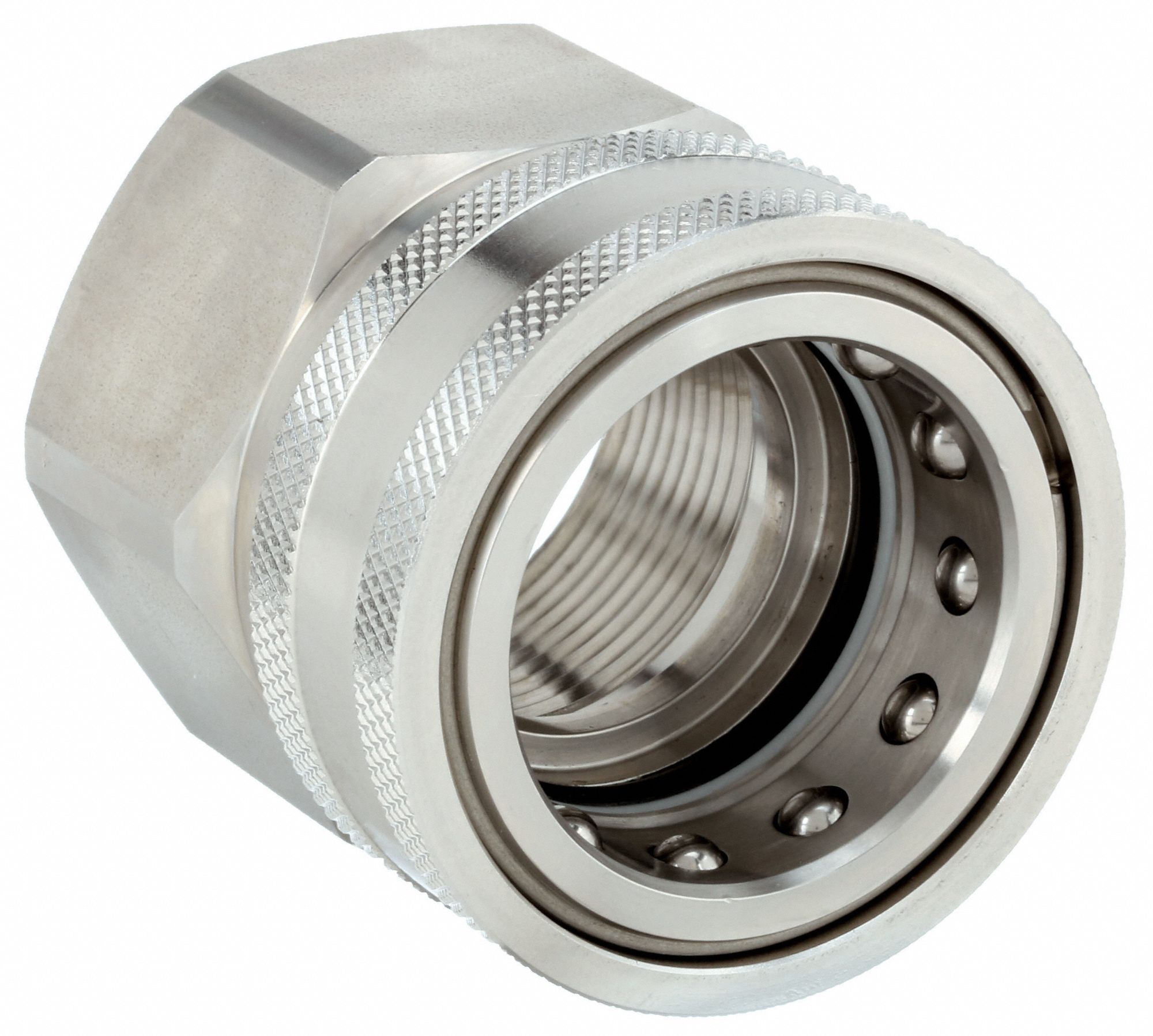 SNAPTITE Hydraulic Quick Connect Hose Coupling, Socket, H Series, 316 Stainless Steel 20LG25