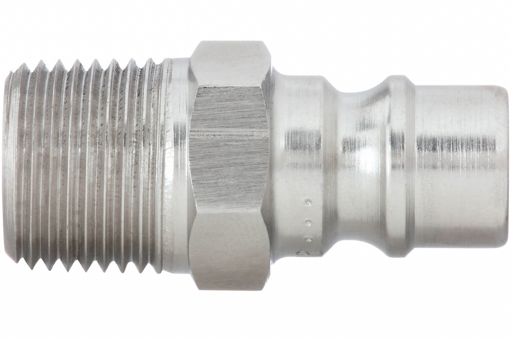HYDRAULIC QUICK CONNECT HOSE COUPLING, ¼ IN COUPLING SIZE, 316 STAINLESS STEEL, BUNA