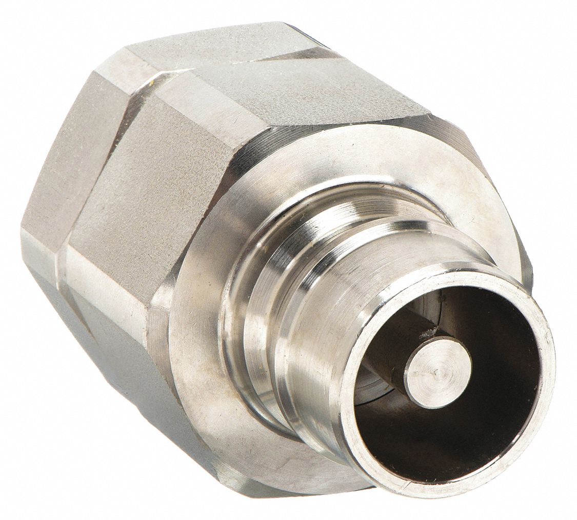 HYDRAULIC QUICK CONNECT HOSE COUPLING, ¾ IN COUPLING SIZE, 316 STAINLESS STEEL, FEMALE