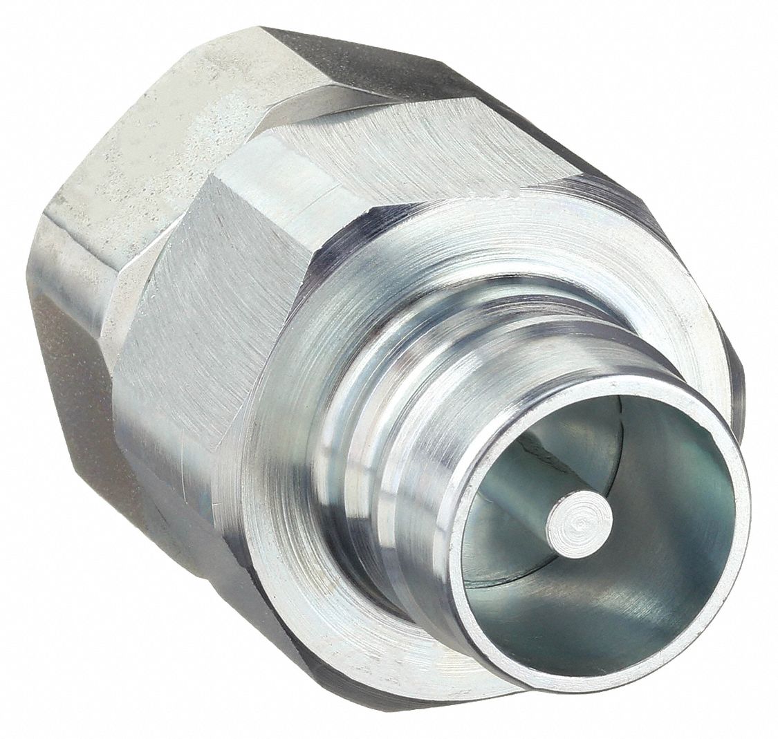 HYDRAULIC QUICK CONNECT HOSE COUPLING, 1 IN COUPLING, STEEL, ¾