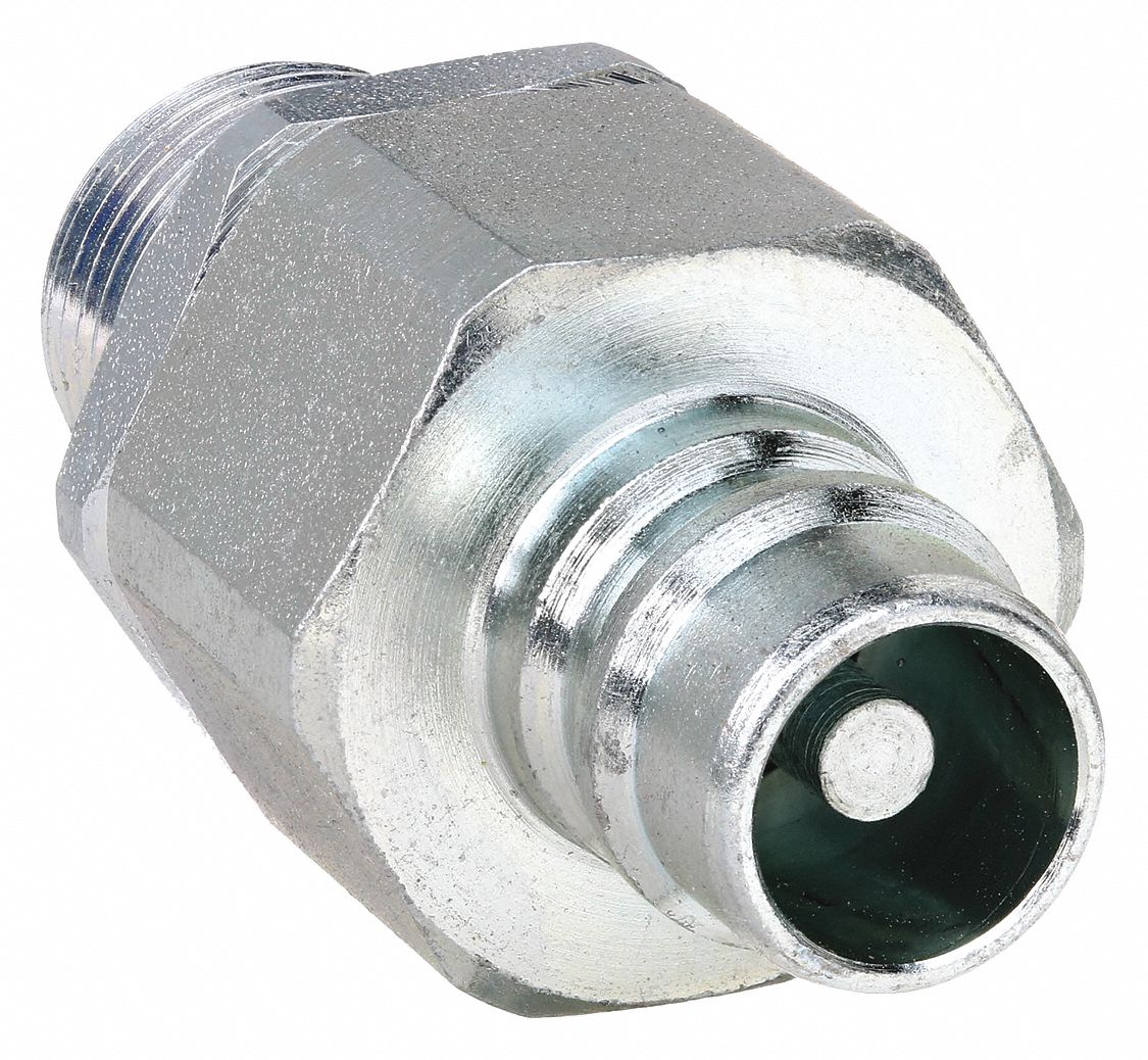 HYDRAULIC QUICK CONNECT HOSE COUPLING, ¼ IN COUPLING, STEEL, ¼
