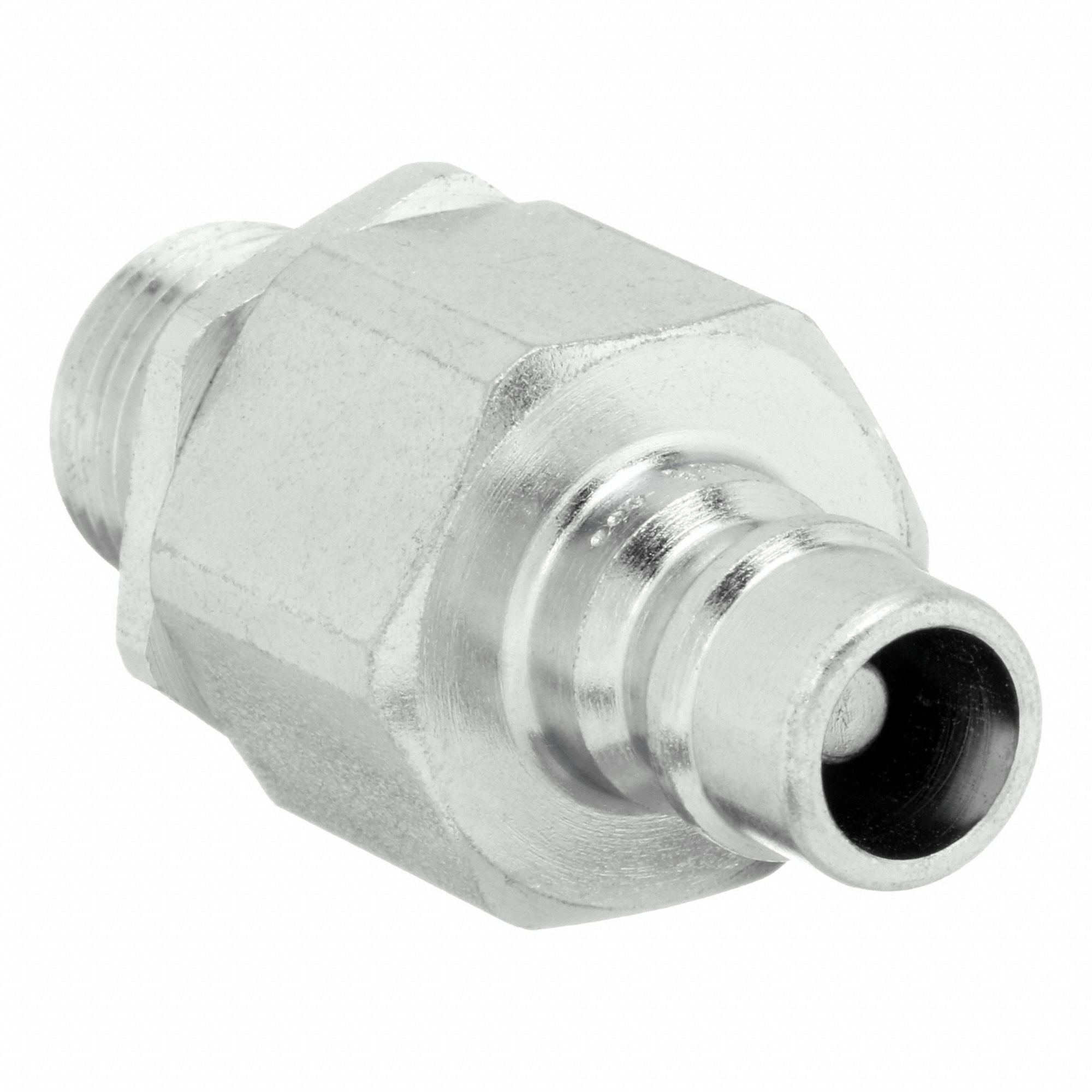 Hydraulic Quick Connect Hose Coupling: 3/8 in, Steel, 18.93 lpm Max. Flow Rate, Nitrile