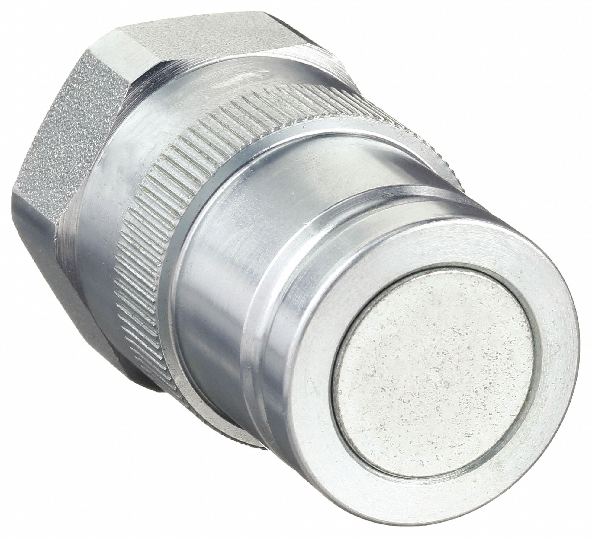 Hydraulic Quick Connect Hose Coupling: 3/4 in Coupling Size, Steel, Nitrile, Female NPTF