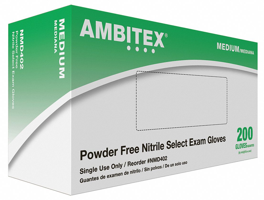AMBITEX Disposable Gloves, PK 200 - 20LK82|NMD402 - Grainger