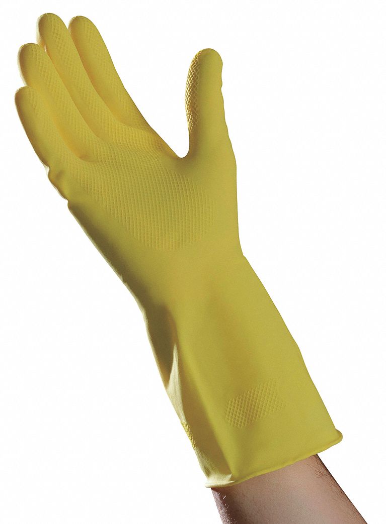 Chemical Resistant Gloves,Latex,L,PR