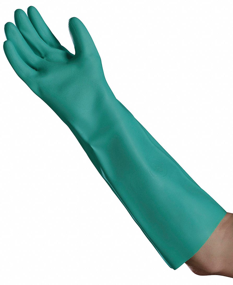 Chemical Resistant Gloves,Nitrile,M,PK12