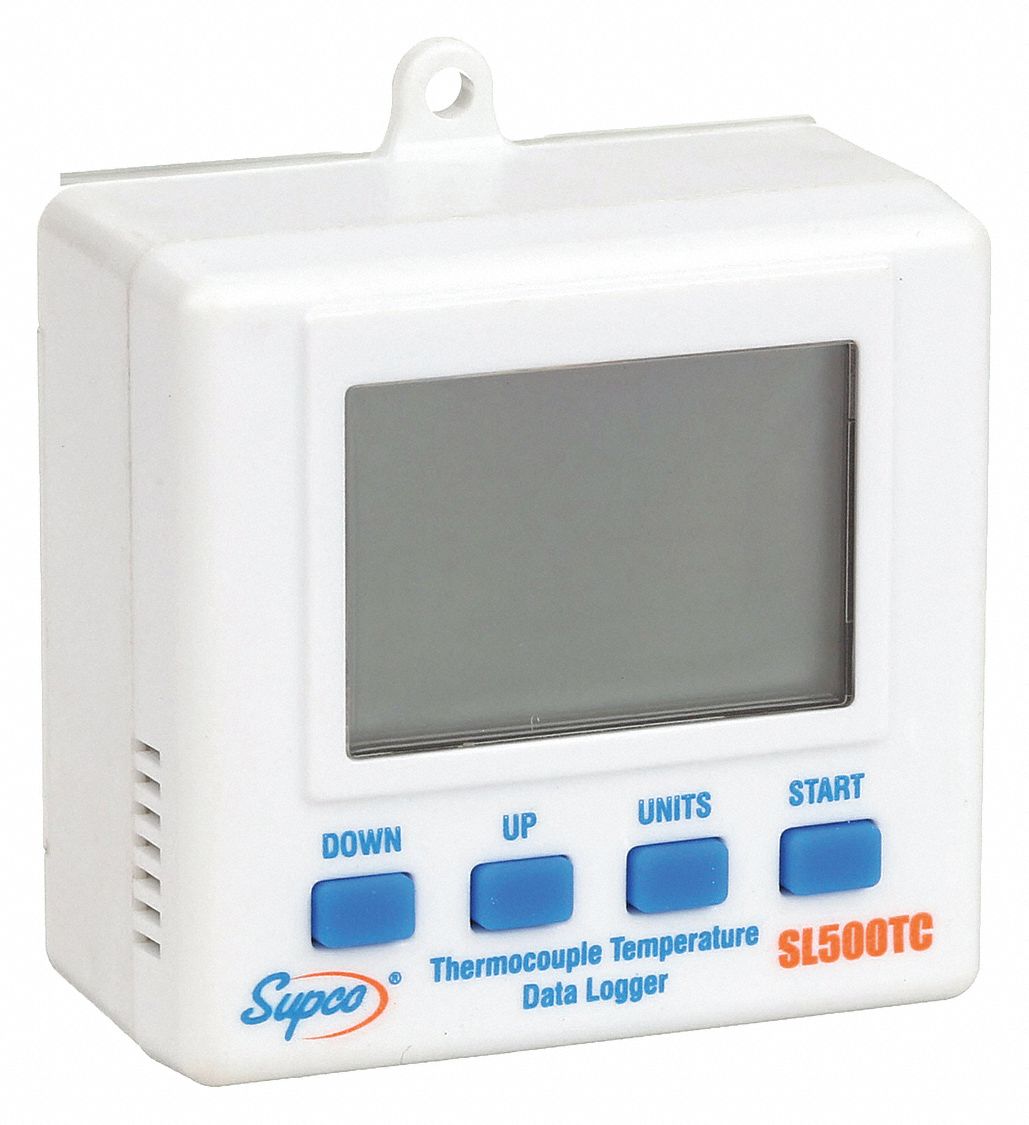 DATA LOGGER, -5 &deg; F TO 131 &deg; F, -20 &deg; C TO 55 &deg; C, SL500TC, TEMP, 131 &deg; F MAXIMUM DEW POINT MEASURED, USB