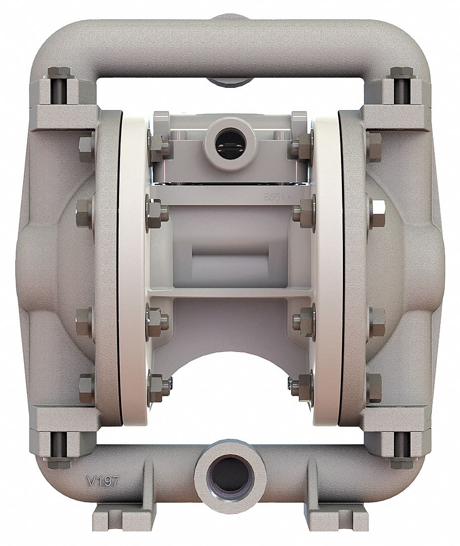 VERSA-MATIC Double Diaphragm Pump: Air, Aluminum, Bolt, 1/2 in Fluid  Connection Size, NPT, Aluminum