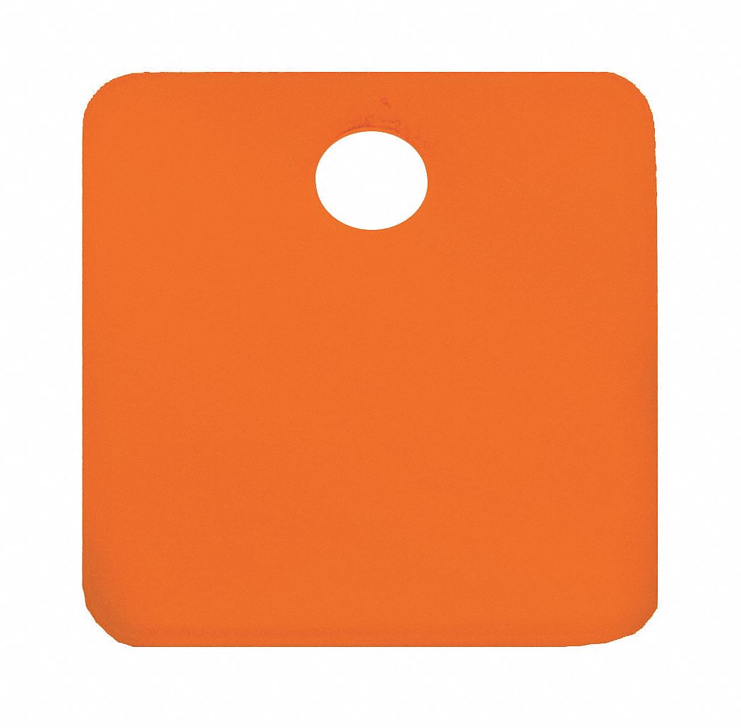 Blank Tag, Alum, 1 1/4in H, 1 1/4in W, PK5