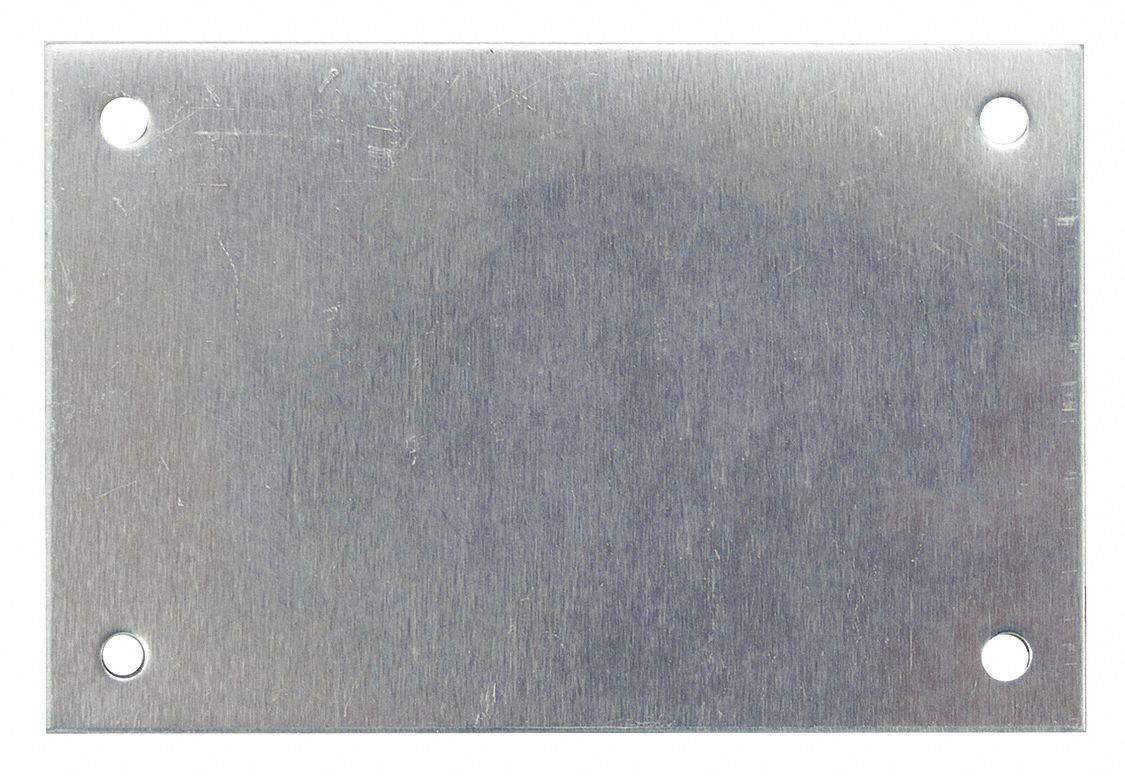 Blank Tag, SS, 2in H, 3in W, Silver, PK10