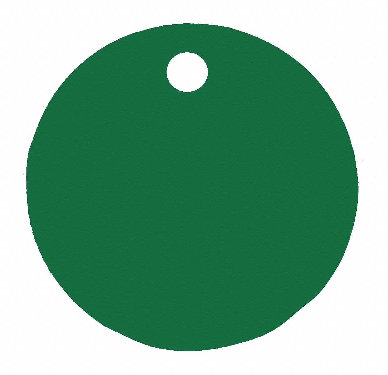 Blank Tag, Aluminum, 1in H, 1in W, Green, PK5