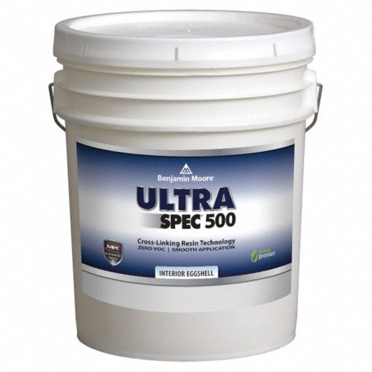 BENJAMIN MOORE Eggshell Interior Paint, Lancaster Whitewash, 5 gal