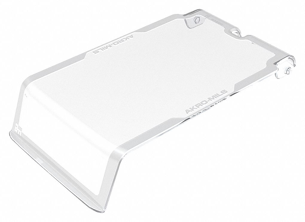 BIN LID, 3⅞ IN X 7 IN, CLEAR, FOR USE WITH 30220