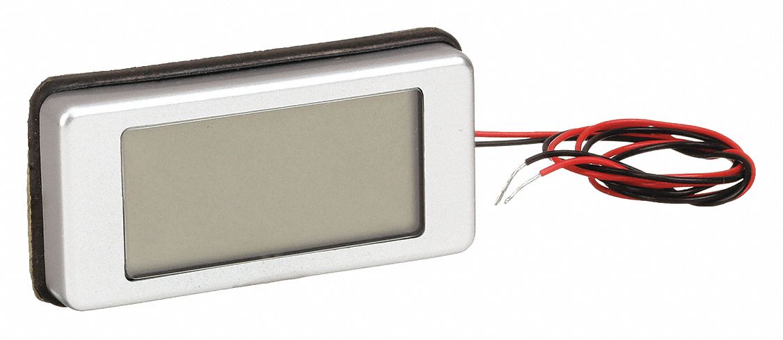 LCD Voltmeter, 3 Digit, Drill Mount, 4-40V