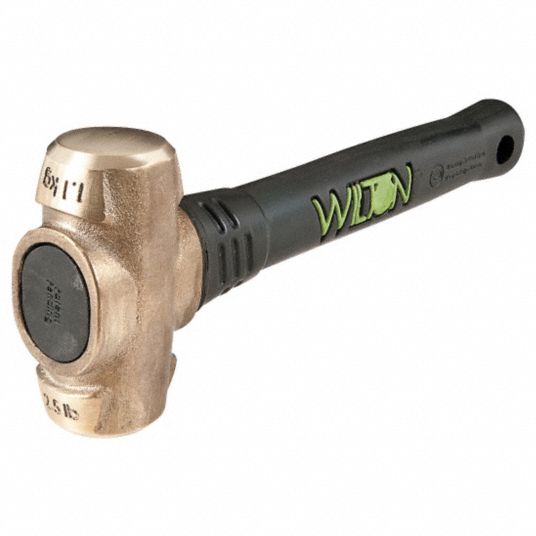 WILTON Double Face Sledge Hammer, 2 1/2 lb Head Weight, 1 13/16 in Head Width, 14 in Overall