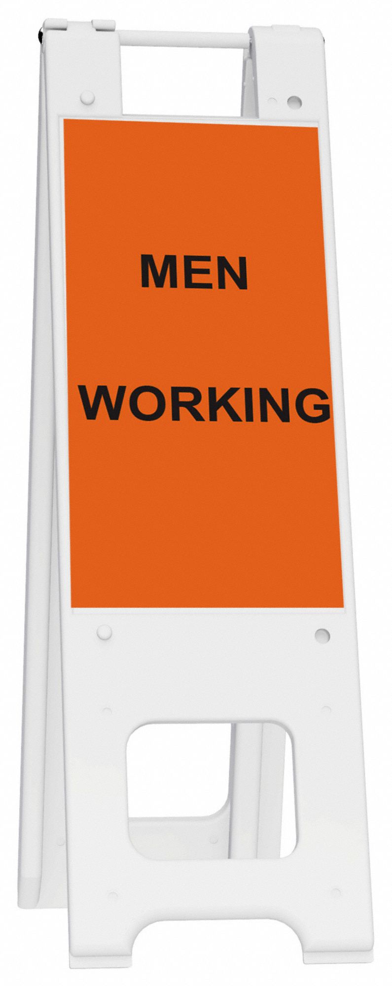 GRAINGER APPROVED 150-WHLGK1084-OBEG Barricade Sign,Men