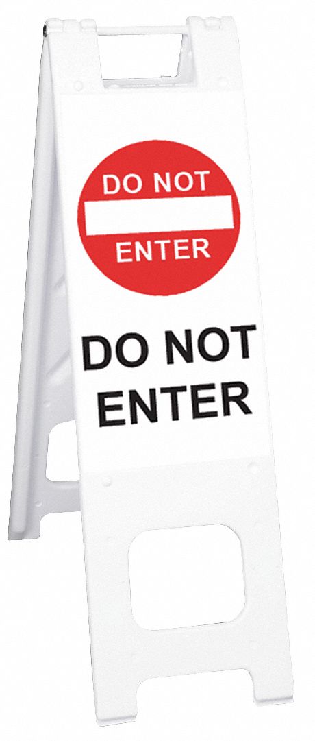 Barricade Sign: 45 in Overall Ht, 13 in x 45 in, Engineer, Reflective, 13 in Beam Wd