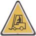 Triangle Caution: Forklift Floor Signs