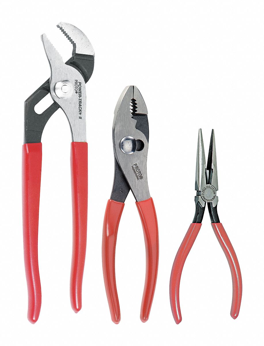 3 Pliers, Manual, Pliers Set 20PG81J227GS Grainger