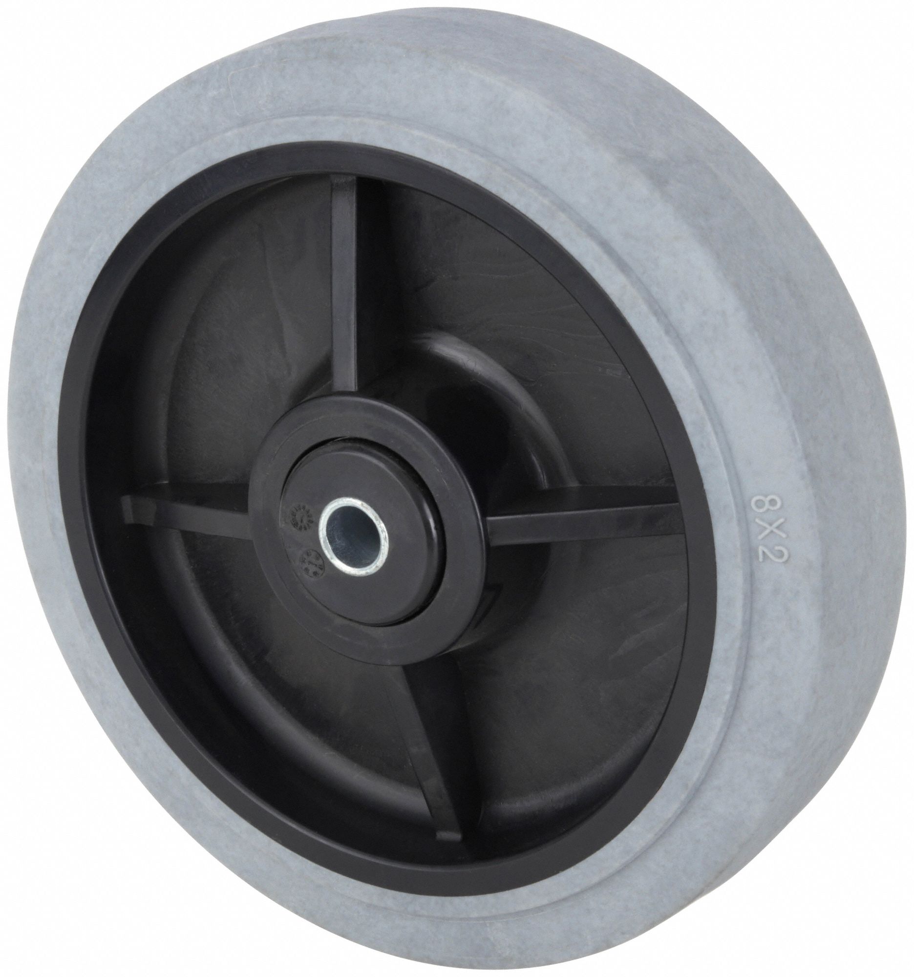 ROULETTE,CAOUTCHOUC TP,8PO DI,500LB,GRIS