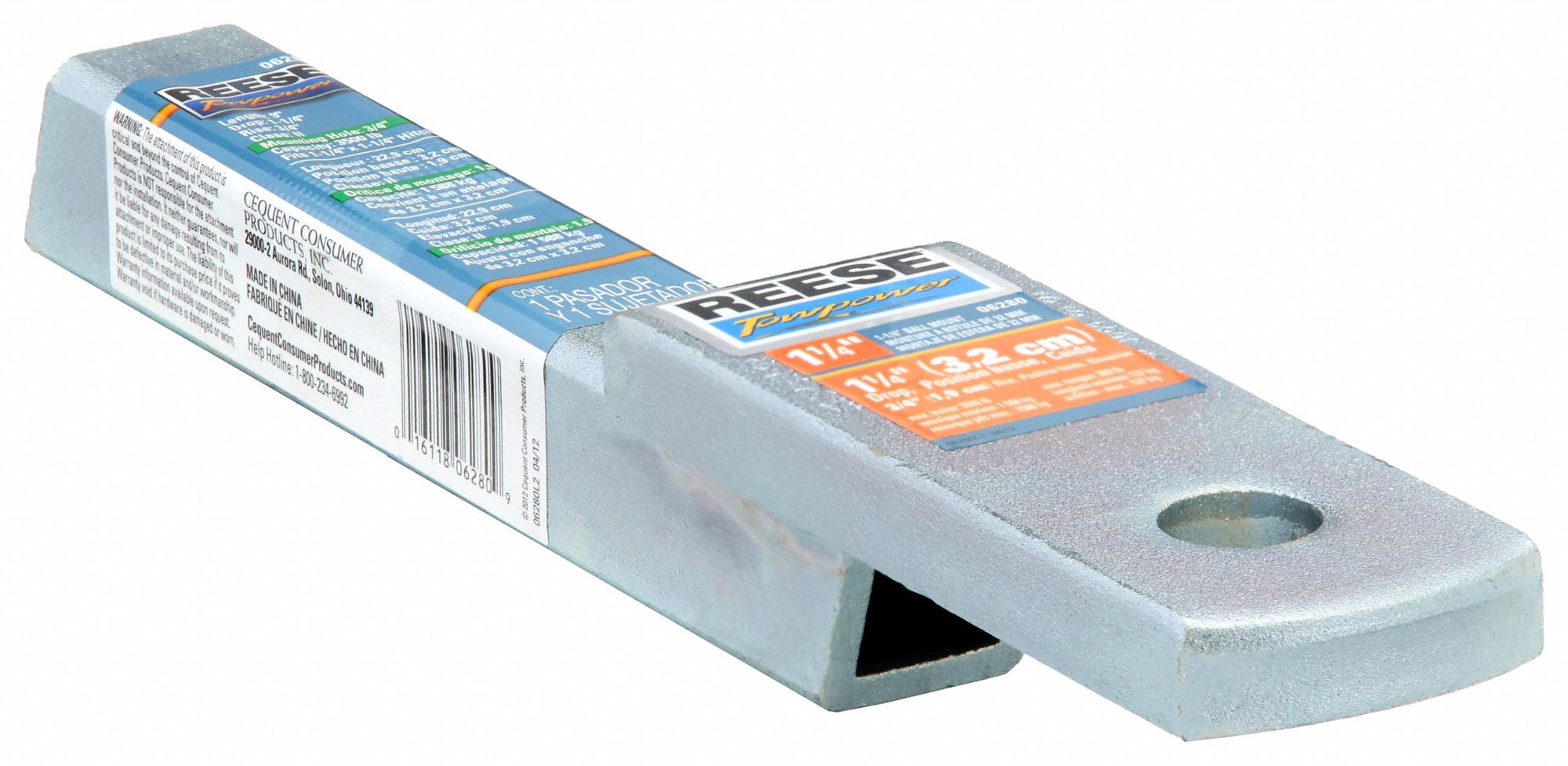 Ball Mount: II, 3/4 in Compatible Ball Shank Dia, Ball Mounts Ball Mount, 12 in Overall Lg