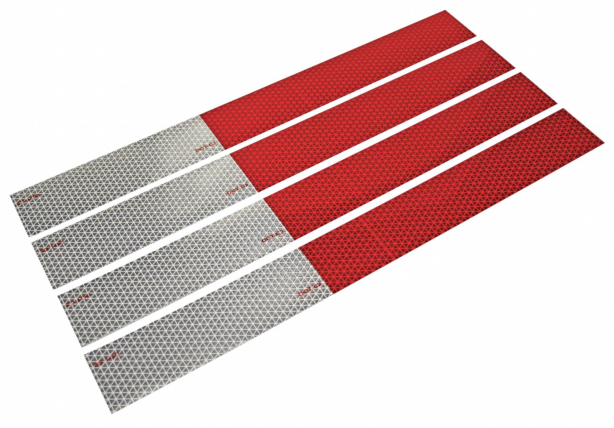 Reflective Strips, 2 in Width, 18 in Length, PK 4 Grainger