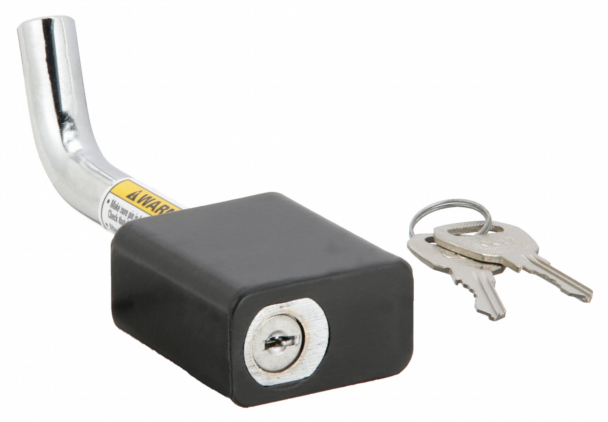 REESE Coupler Lock Draw Bar, 1/2 in, Chrome, (2) Keys/Vinyl Lock Cover