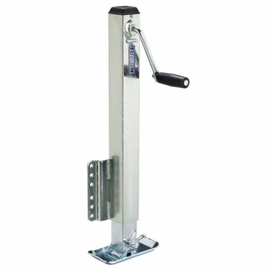 REESE Trailer Jack Square, 2,500 lb Load Capacity, 15 in Lift Range ...