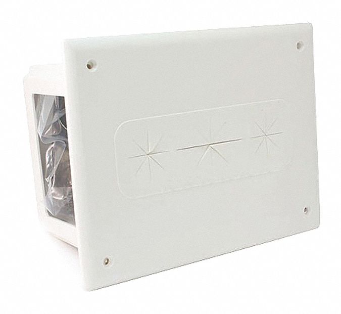 Download Monoprice White Recessed Media Box Plastic Number Of Gangs 2 20px18 4653 Grainger