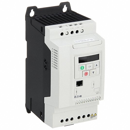 EATON Variable Frequency Drive: 240V AC, 5 hp Max Output Power, 15 A Max  Output Current, NEMA 0