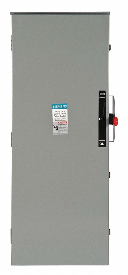 Safety Switch: Non-Fusible, 600 A, Three Phase, 240V AC, Galvanized Steel, Indoor