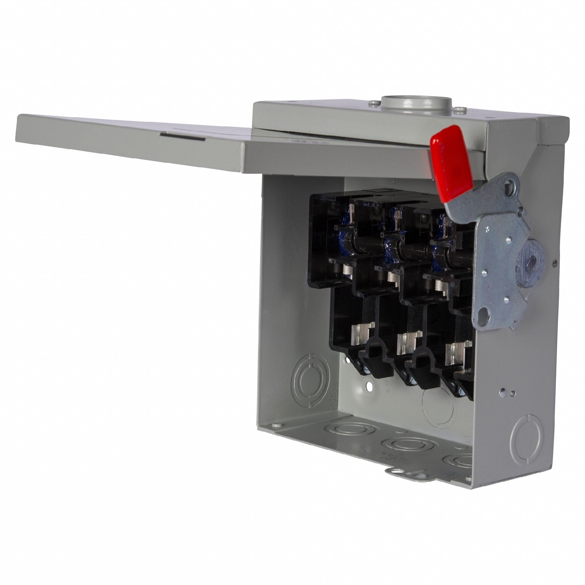 Safety Switch: Fusible, 200 A, Three Phase, 240V AC, Galvanized Steel, Indoor