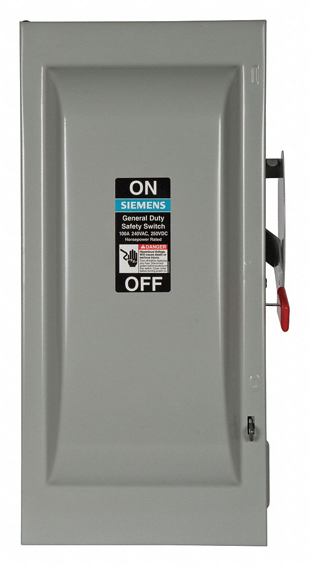 Safety Switch,  Non-Fusible,  100 A,  Steel