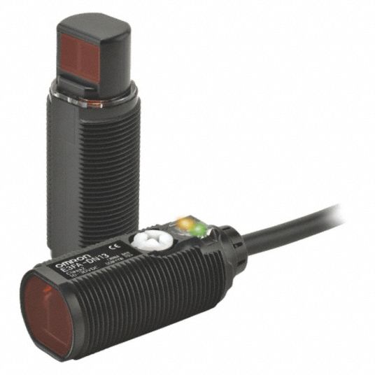 helaas kan zijn Wennen aan OMRON, 10 to 30V DC, NPN, Cylindrical Photoelectric Sensor -  20RD69|E3FA-TN21 - Grainger