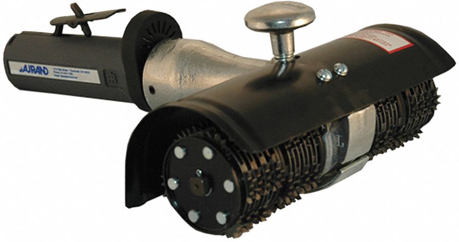 Air Powered Scarifier: Palm-Grip, 8 in Cleaning Area, 3/4 hp, 9 lb Tool Wt, 60 to 90 sq ft/hr