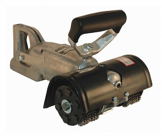 Air Powered Scarifier: D-Handle, 8 in Cleaning Area, 3/4 hp, 18 lb Tool Wt, 3/4 in NPT Female