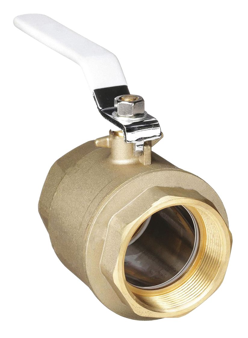 MANUAL TWO-WAY BALL VALVE: 3 IN, BRASS, STRAIGHT, FNPT X FNPT, 400 PSI MAX. PRESSURE (CWP)