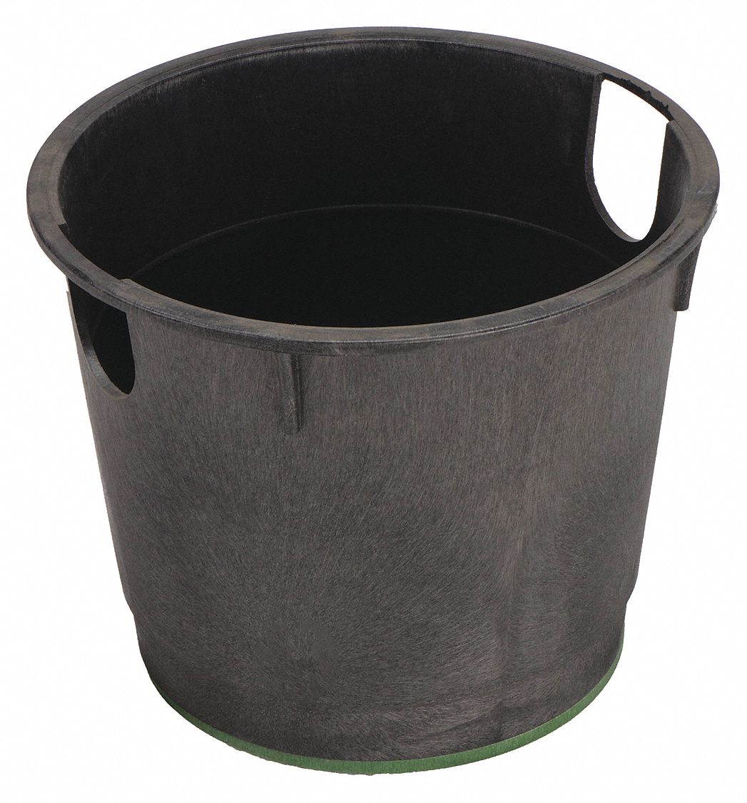 VALVE BOX: HDPE, ROUND, 10 ½ IN H, 10 IN DIAMETER, BLACK/GREEN