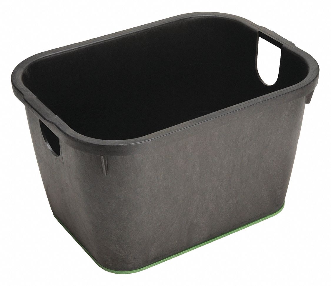 VALVE BOX: POLYPROPYLENE, RECTANGULAR, 12¼ IN H, 15½ IN W, BLACK/GREEN