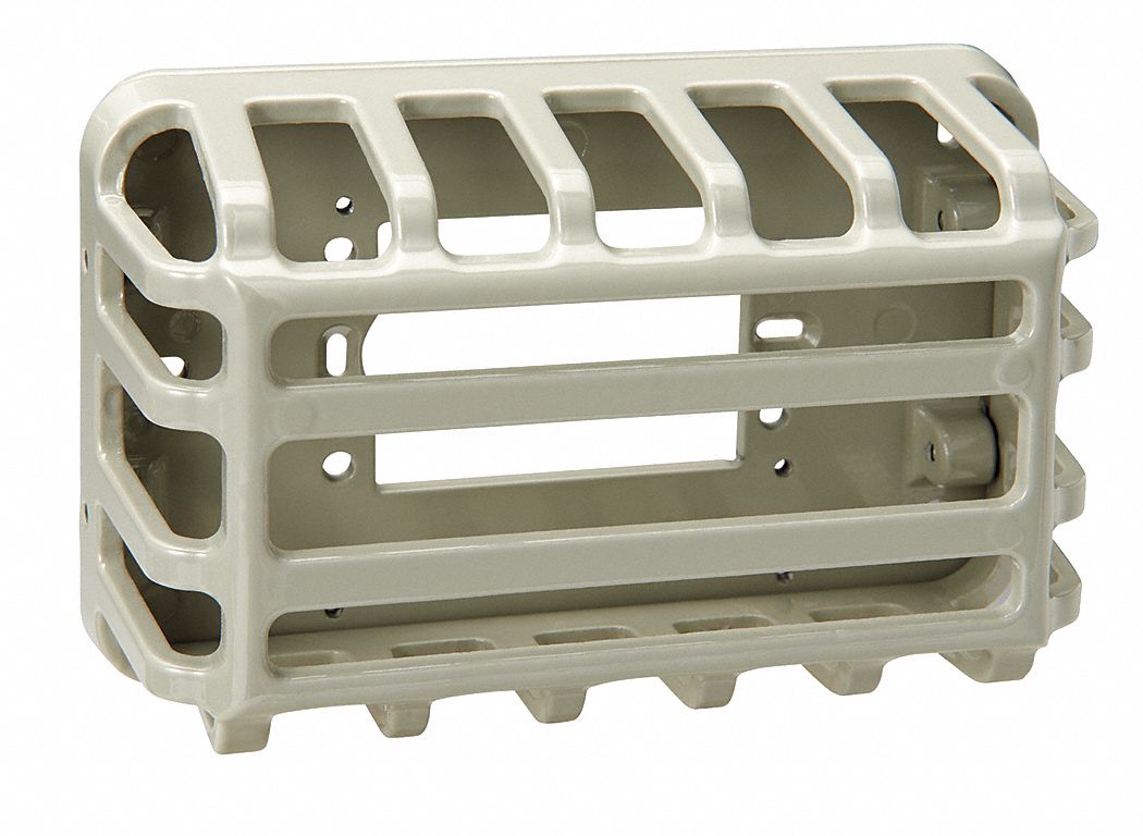 UNIVERSAL THERMOSTAT GUARD, SNAP-ON, SILVER, SOLID BASE, SINGLE WALL