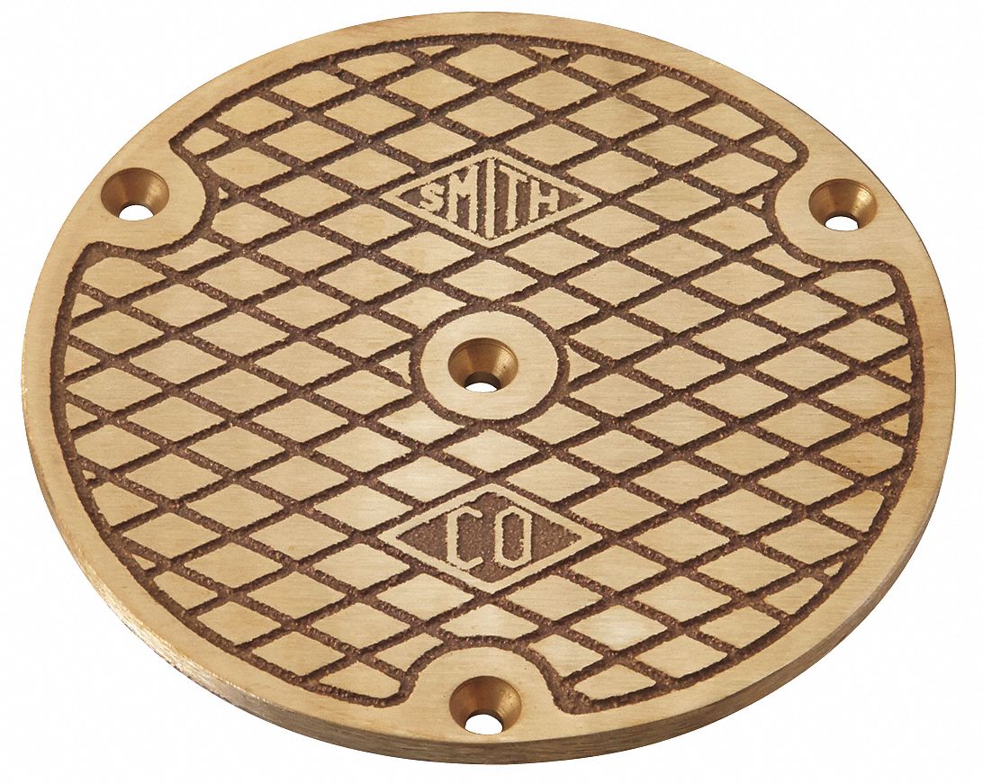 JAY R. SMITH MFG. CO, Cover, Floor Cleanout 20RG804020C04PB Grainger