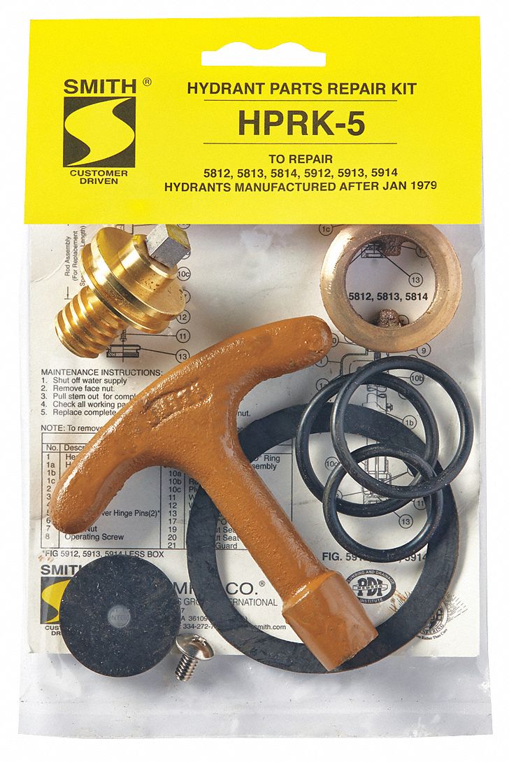 HYDRANT REPAIR KIT, REPAIR PART, FITS BRAND, 1 PACK QTY