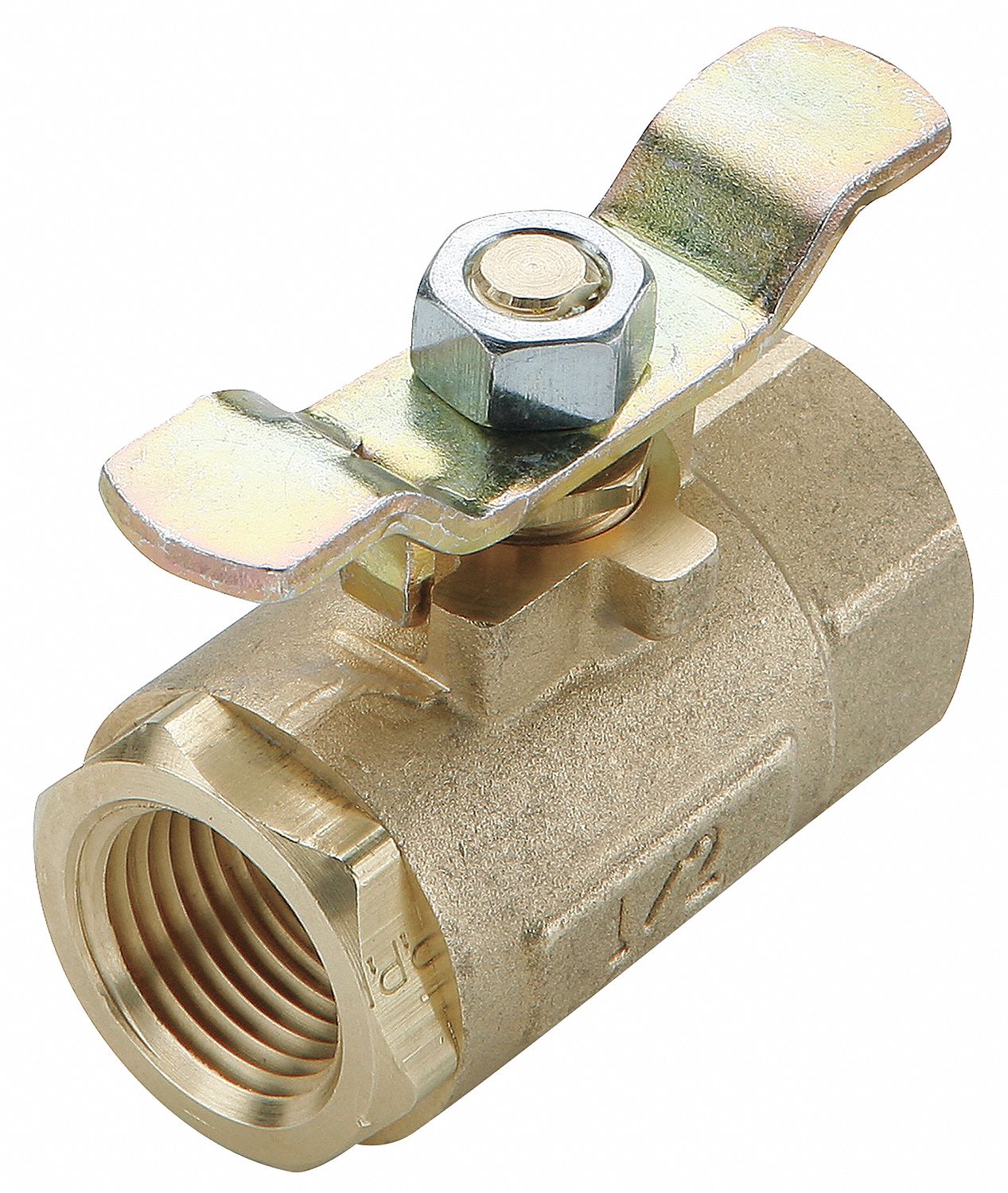 Grainger Approved Ball Valve Brass Inline 2 Piece Pipe Size 38 In Connection Type Fnpt X 1066