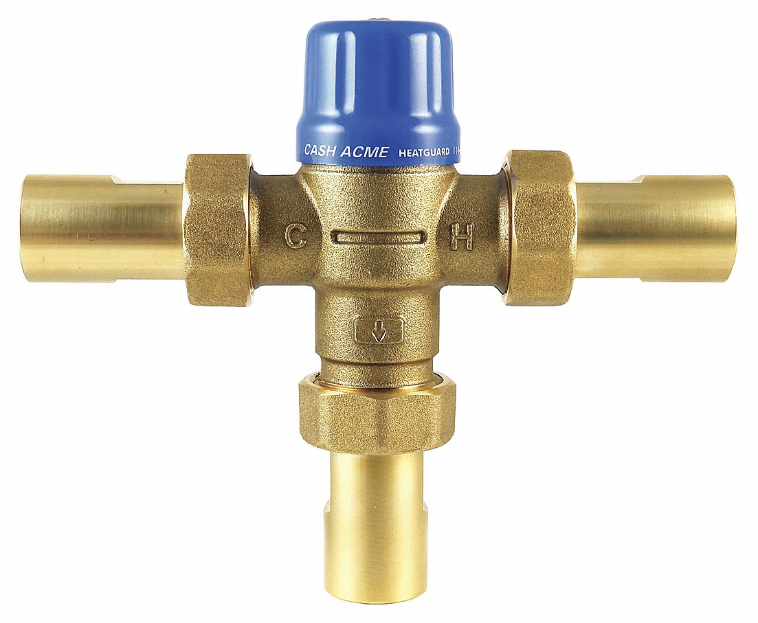 Thermostatic Mixing Valve,1/2in.,230 psi