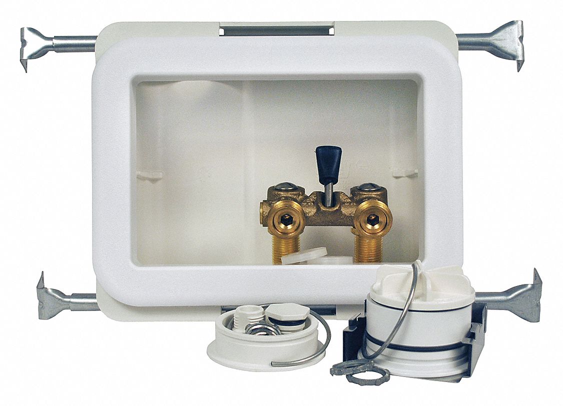 Outlet Box: PEX F1960, 1/4 in Turn, Adj, 8.33 in Box Wd, 5.5 in Box Ht