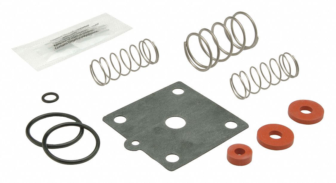 Valve Repair Kit: Rubber/Steel, Mfr Part # RK14-975XL, Poppets/Seat/Spring