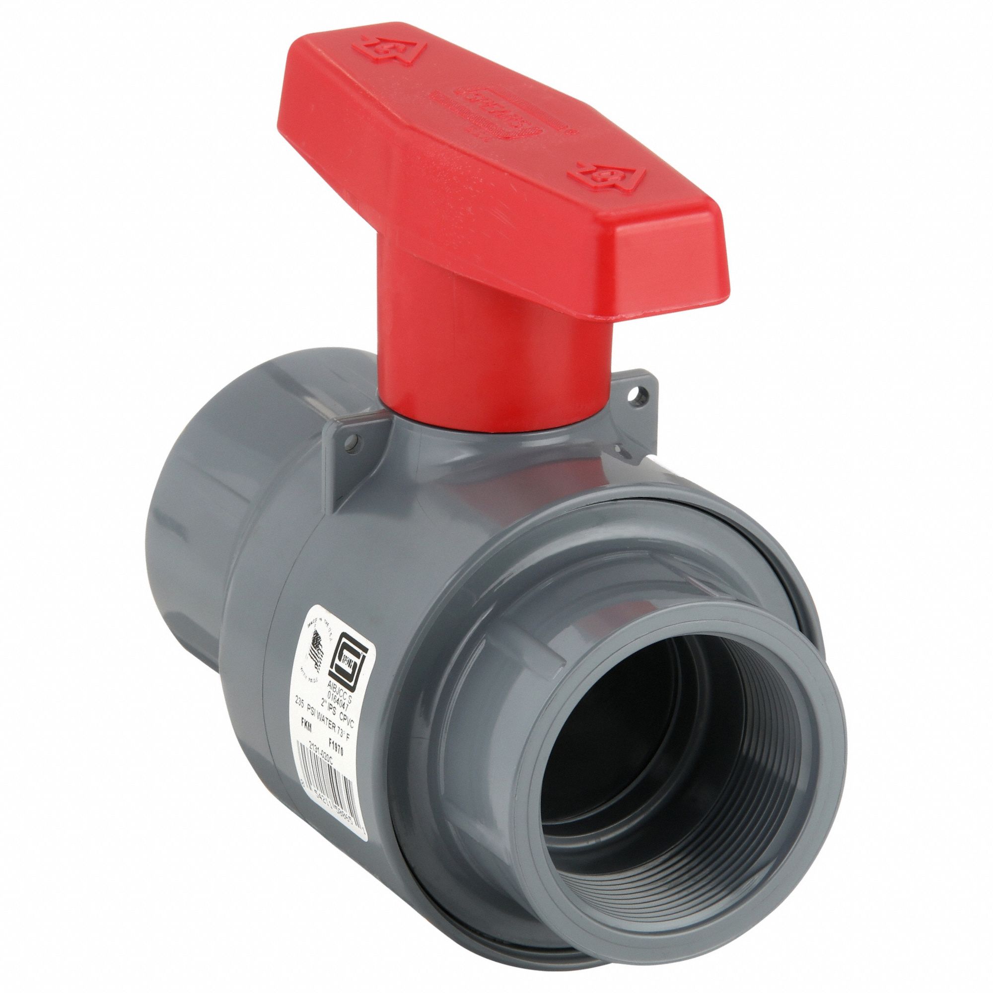 2-Way CPVC Manual Ball Valves for Chemicals